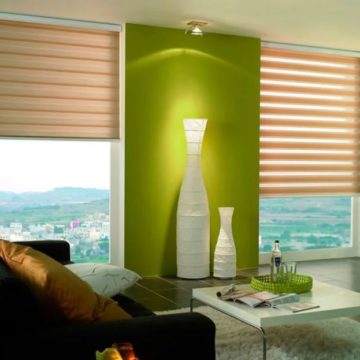 Тканевые ролеты в интерьере квартиры